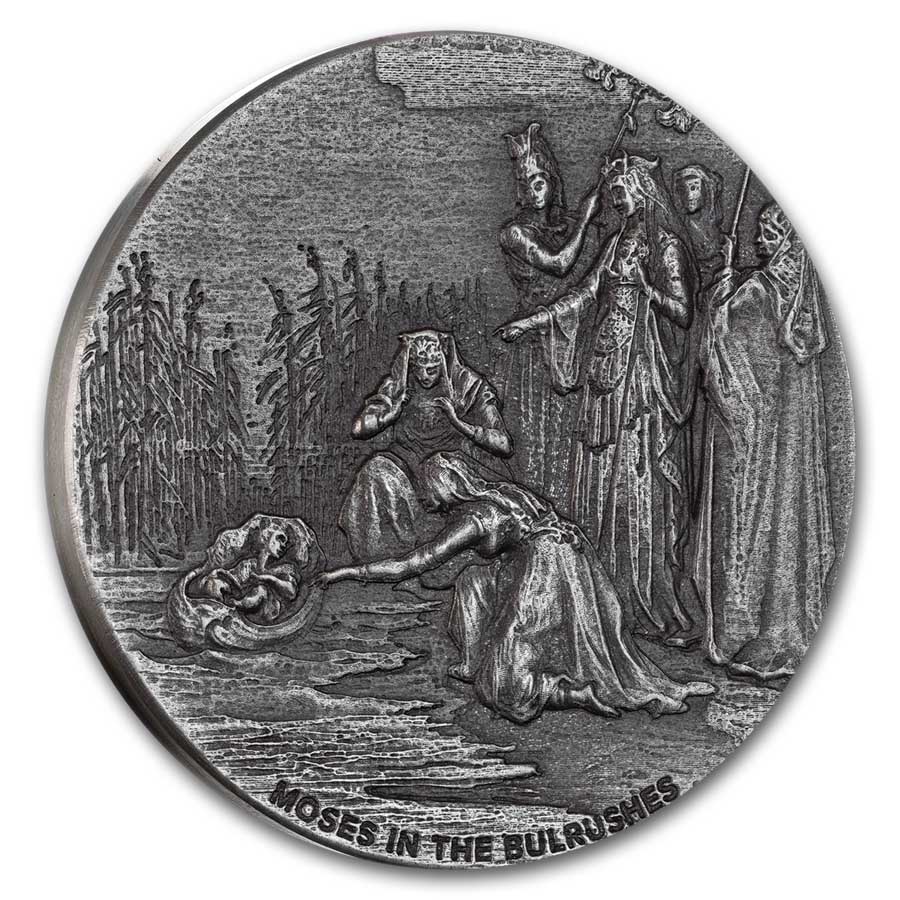 2023 2 oz Silver Coin - Biblical Series (Moses in the Bulrushes